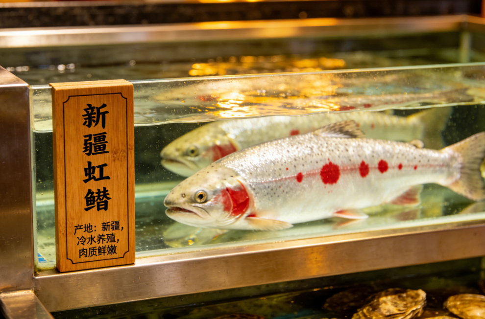 新疆虹鳟成水产新风口！后厨冷水水产暂养与食安管控要点
